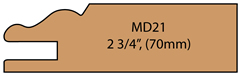 Allstyle Cabinet Doors: Miter Profile MD21(70mm)